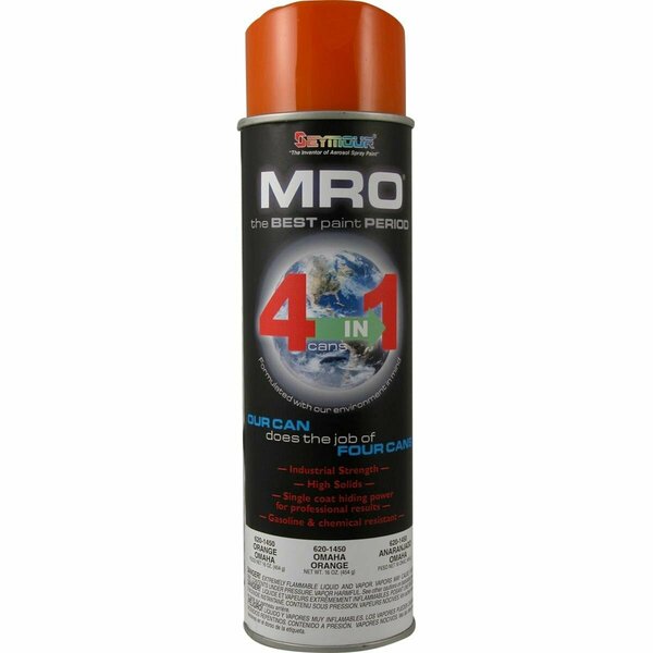 Seymour Midwest 20 oz MRO Industrial High Solids Spray Paint, Omaha Orange SM620-1450